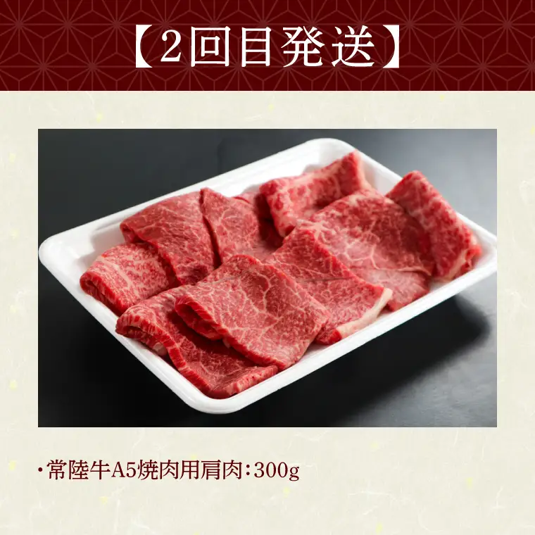 3ヶ月 定期便 Aコース 常陸牛100%無添加ハンバーグ4個 焼肉 すき焼 肉のイイジマ (DU-103)