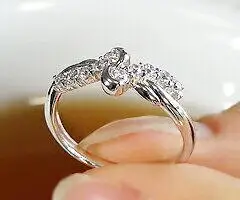 指輪 天然 ダイヤモンド 0.3ct 10石 SIクラス スイート【pt950】r-136（KRP) M63-1410