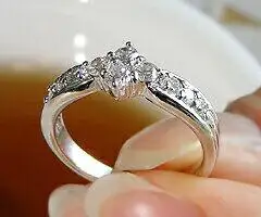 指輪 天然 ダイヤモンド 0.50ct 10石 SIクラス フラワー【pt950】r-137（KRP）O48-1411