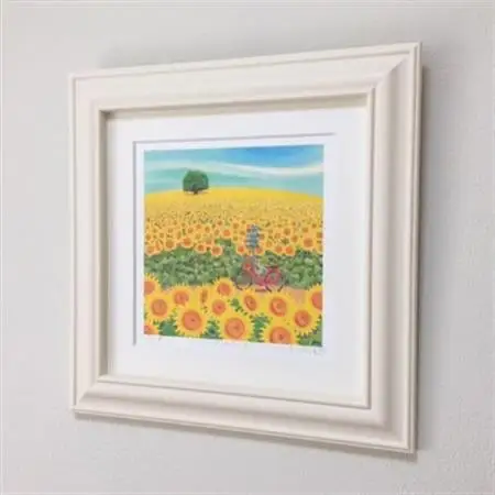 栗乃木ハルミ版画額装品「たいようの丘2」【1228452】