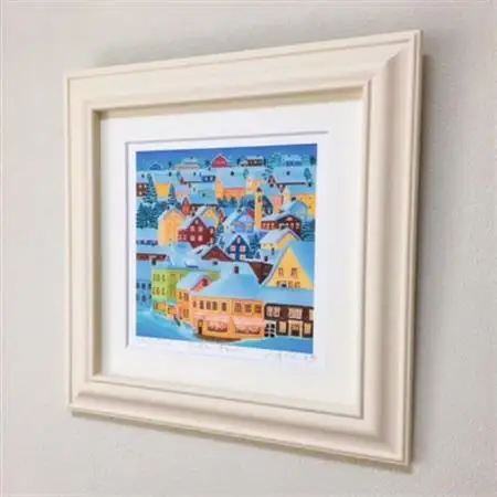 栗乃木ハルミ版画額装品「Sugar town」【1228459】