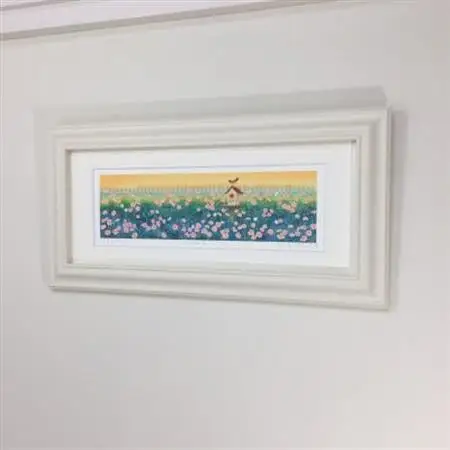栗乃木ハルミ版画額装品「コスモス」【1423305】
