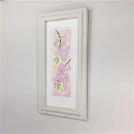 栗乃木ハルミ版画額装品「さくら」【1423309】