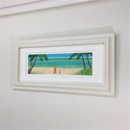 栗乃木ハルミ版画額装品「友情3」【1423312】