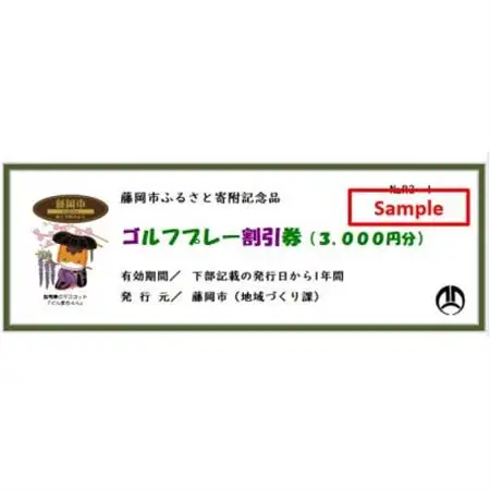 市内ゴルフプレー割引券 10枚_旅行券・チケット ゴルフプレー券 体験チケット _【1391684】