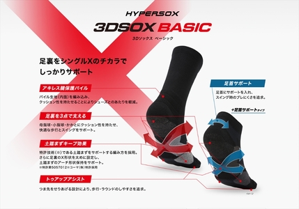 【 支える一足 】 ブリヂストンゴルフ シングルX 3Dソックスベーシック（アンクル丈）5本指タイプ 靴下 ソックス 