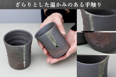 【向山窯】 フリーカップ／ペアカップ【日本三大秘境の椎葉焼】陶芸 陶芸品 陶器 ペアカップ プレゼント ギフト 一点物 MK-19