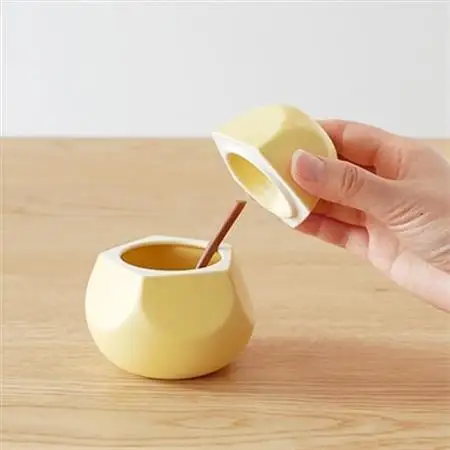 洋梨の形のシュガーポット poire ル・レクチェ　【ttyokzk ceramic design】_雑貨・日用品  キッチン用品 _【1096311】