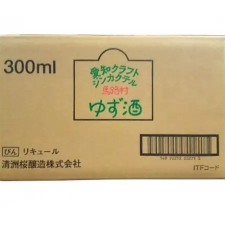 愛知クラフトジンカクテル馬路村ゆず酒　12本_酒・アルコール   _【1328622】