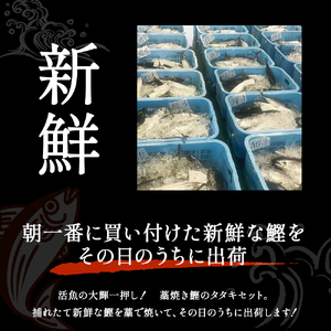 藁焼き かつおのたたき（800g～1kg）8人前前後 捕れたて発送 かつおのたたき 鰹 Ekd-02