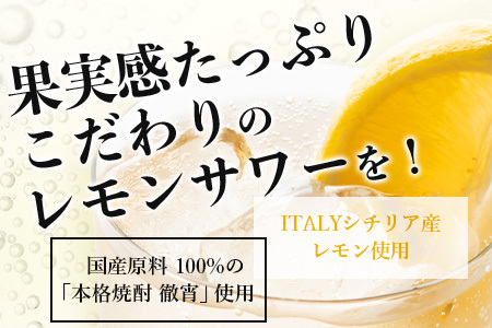 【レモンサワーの 素×1ダース】檸檬徹宵 500ml × 12本 25度 芋焼酎使用 ソーダ割り 果実感 たっぷり レモン サワー 熊本県 多良木町 恒松酒造本店 本格焼酎 チューハイ チューハイの素 芋焼酎使用 040-0591