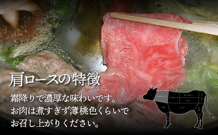 【A4/A5ランク黒毛和牛】びらとり和牛肩ロースしゃぶしゃぶ500ｇ BRTB016