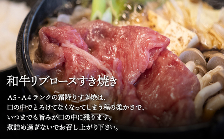 【A4/A5ランク黒毛和牛】びらとり和牛ステーキとすき焼きセット BRTB024