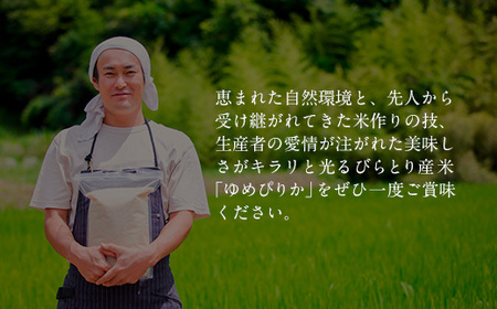 【定期便】【北海道最上級ブランド米】「ゆめぴりか」５㎏×年6回 【 ふるさと納税 人気 おすすめ ランキング ゆめぴりか お米 米 ご飯 白米 おいしい 北海道 平取町 送料無料 】 BRTH011
