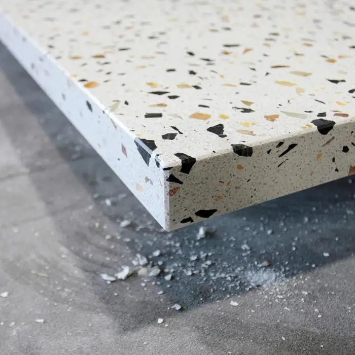 テラゾー 天板 中サイズ 1000mm×800mm×35mm(70kg)　家具 セメント コンクリート 富山市 鳥居セメント工業