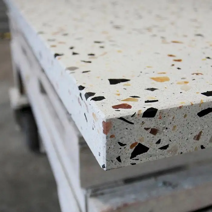 テラゾー 天板 大サイズ 1600mm×800mm×40mm(140kg)　家具 セメント コンクリート 富山市 鳥居セメント工業