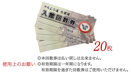 八千代グリーンビレッジ 「 やちよの湯 憩遊館 」 温泉 入浴 回数券 （ 20枚 ） 入浴券 おんせん 入浴チケット 旅行 ふるさと納税 34000円  [AN015ya]
