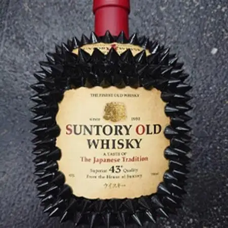 ウィスキー オリジナル デコレーションボトル (トゲOL:700ml)_酒・アルコール ウイスキー    雑貨・日用品  家具・インテリア _【1473383】