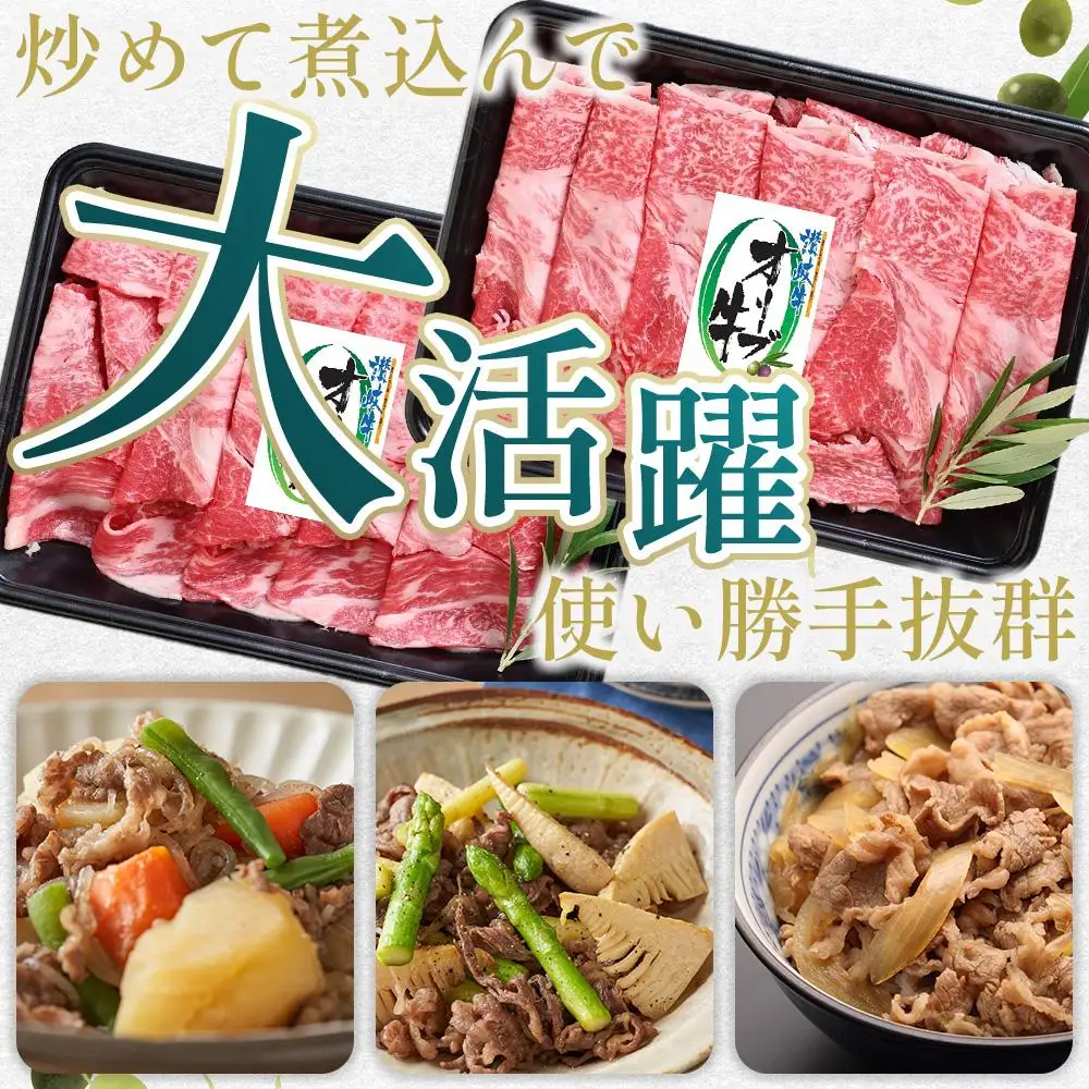 オリーブ牛切り落とし 600g（300g×2パック） | 切り落とし 