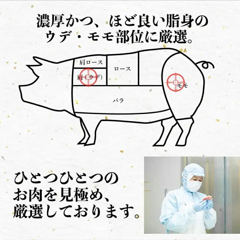 オアシス九州 九州産黒豚（味噌漬け）切り落とし 1.2ｋｇ（小分け） 冷凍 _U117-0022