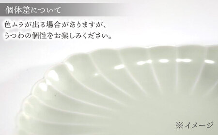 【波佐見焼】四つ菊 大皿 クリアー 1点【永泉】[MC89]