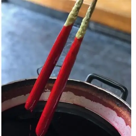 朱　ダルマ25本入り(約8cm)全工程手作り国内産ハゼの実蝋を100%使用〈伝統工芸品　和ろうそく〉【1482498】