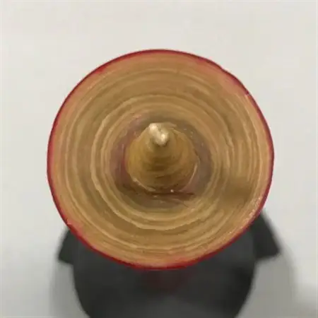 寺院用　朱100匁棒(約28cm)国内産ハゼの実蝋100%使用〈伝統工芸品　和ろうそく〉全工程手作り【1482501】