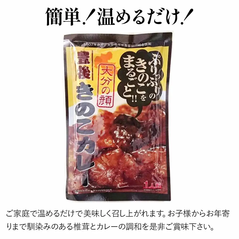 豊後 きのこ カレー 9袋 レトルト カレー 中辛 タイプ | 津久見市