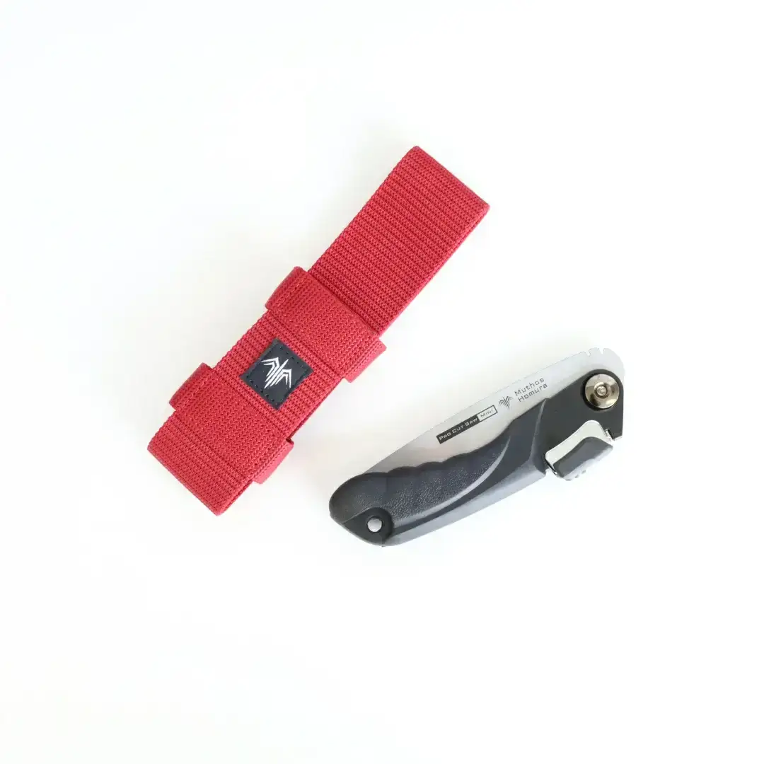 Pro Cut Saw Mini(ノコギリ) 125mm Wine-Red Collection ケース付 のこぎり 鋸 アウトドア用品 キャンプ用品 ワインレッド  [Muthos Homura] 【010S453】