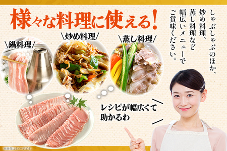 豚肉 しゃぶしゃぶ2種盛合計800g(ロース、バラ各400g) ふくよか豚肉