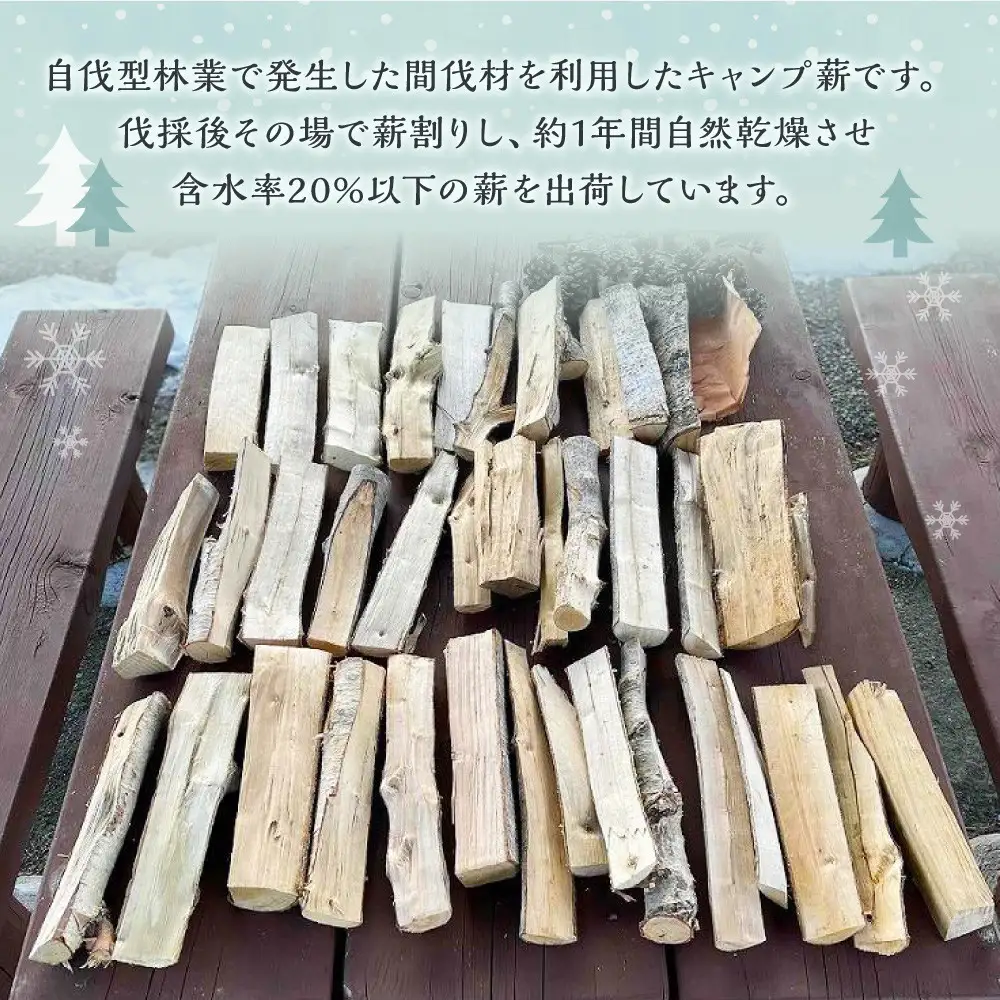 【訳あり】広葉樹ミックスたき火お試しセット(9kg×1箱) ｜ キャンプ たき火