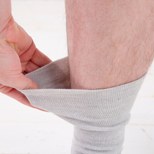 NUKATO 締め付けない 靴下 甲サポート有 メンズ 日本製:25～27cm 杢グレー 