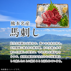 熊本県産馬刺しセット約400ｇ（中トロ200ｇ・霜降り200ｇ） ※タレ、生姜付 _U118-0009