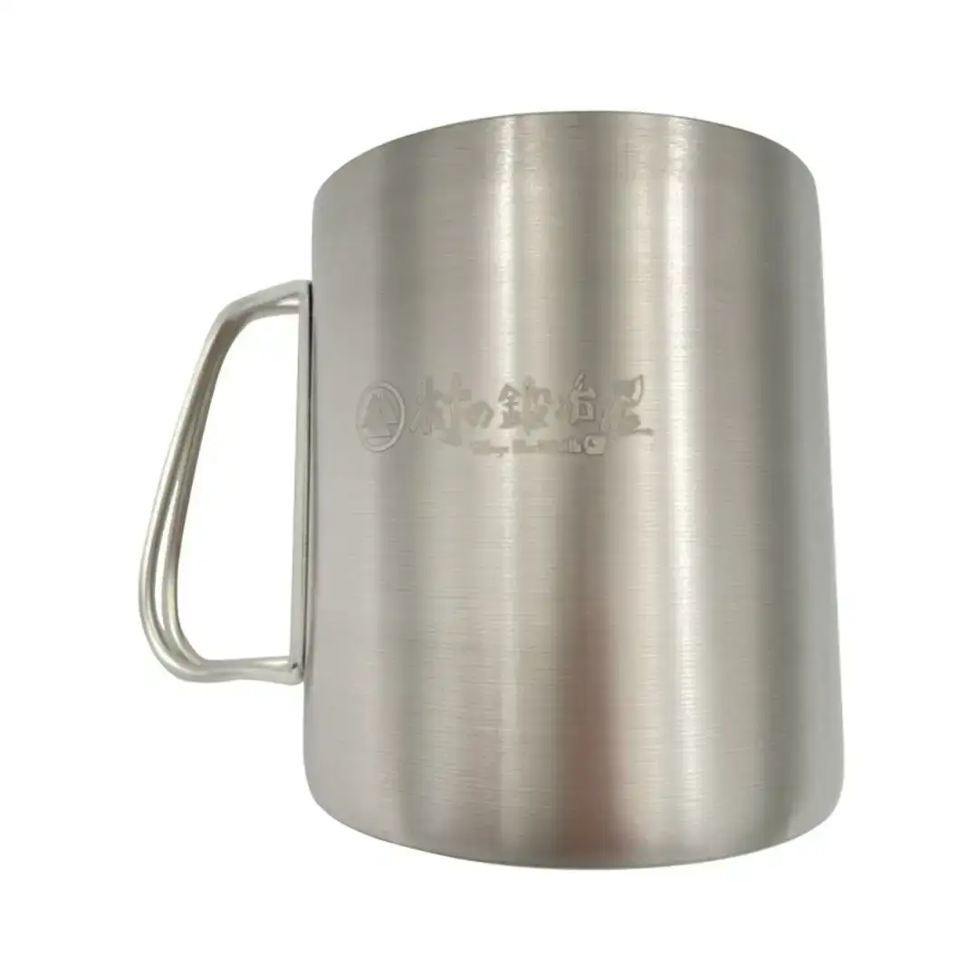 チタン 二重マグカップ 300ml キャンプ用品 アウトドア用品 マグカップ [村の鍛冶屋] 防災 防災グッズ 防災用品 【017S063】