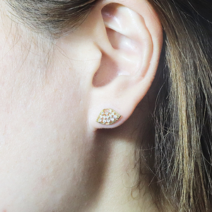 K18扇形ダイヤモンドピアス 0.20ct  ジュエリー アクセサリー K18 18金 ピアス イエローゴールド ホワイトゴールド ピンクゴールド レディース ダイヤ0.10ct×2 カラット 天然 ダイヤモンド 宝飾 ジュエリー アクセサリー 山梨県 甲斐市 BQ-68