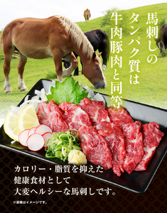 熊本 馬刺し 上霜降り 約500g 合同会社トライウィン 《60日以内に出荷予定(土日祝除く)》熊本県 菊池市トロ たれ 生姜付き 小分け 個包装 馬刺 刺身 馬肉 冷凍 送料無料