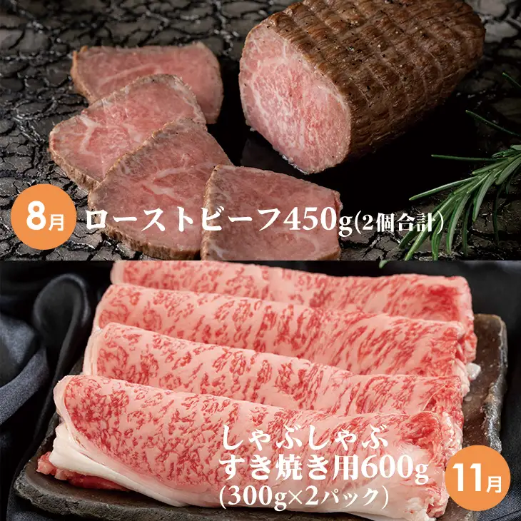 【定期便】佐賀牛フォーシーズン季節のお肉定期便（2月・5月・8月・11月/年4回） Q080-001
