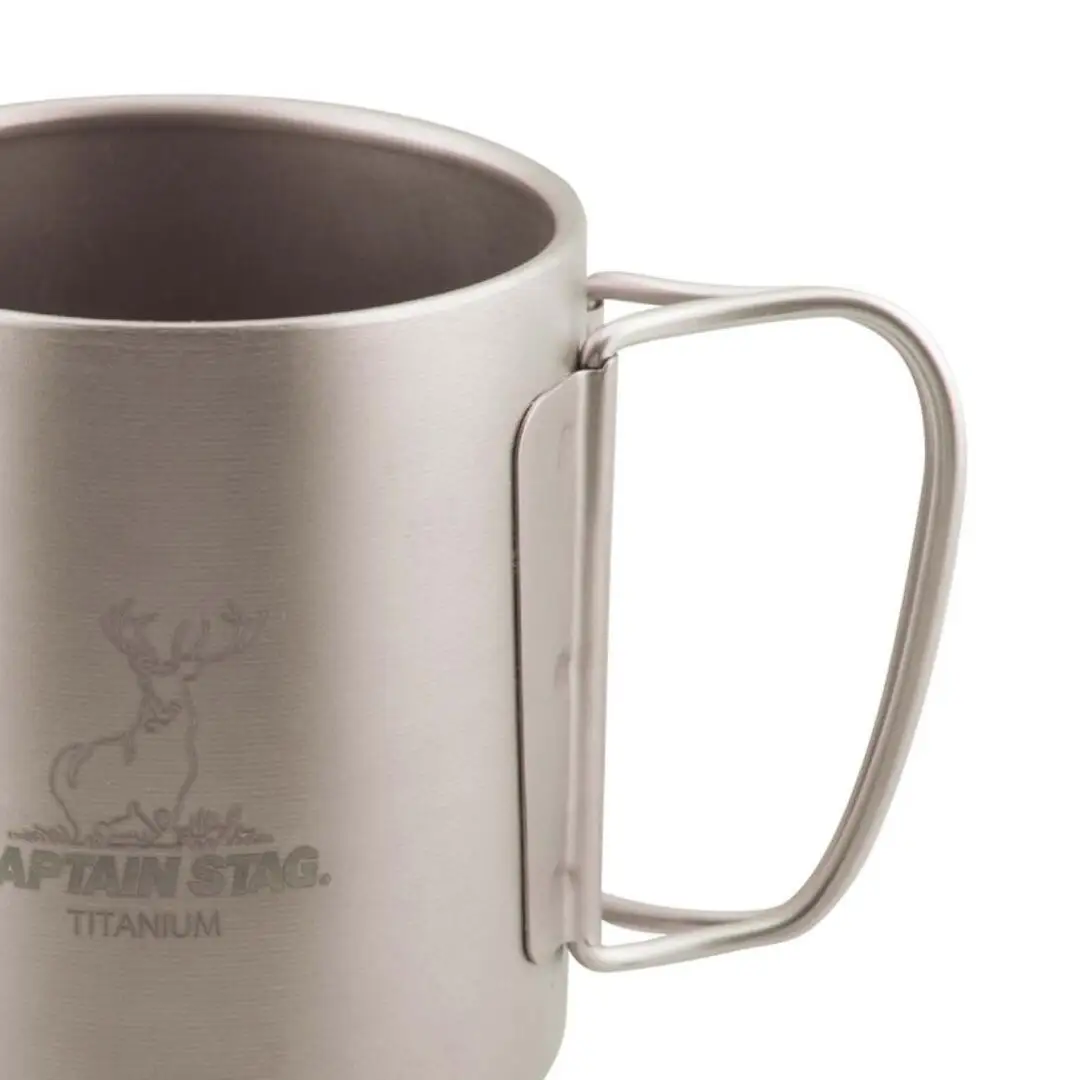 チタン製ダブルマグカップ300 キャプテンスタッグ CAPTAIN STAG チタンダブルマグ300 アウトドア用品 キャンプ用品 防災 防災グッズ 防災用品 【014S081】