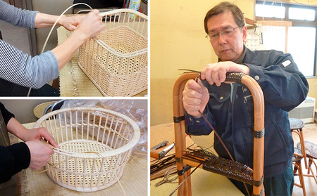 籐脱衣かご角型 (ナチュラル 無塗装) FZ25-984