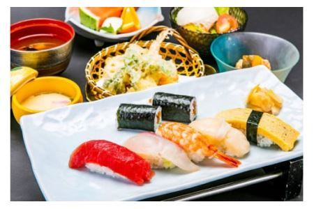 『寿司和食おかめ』お食事券（5,000円分） 食事券 飲食券 山梨県 山梨 やまなし 富士川町 海鮮 和食 寿司 食事チケット チケット 飲食 観光 帰省 旅行