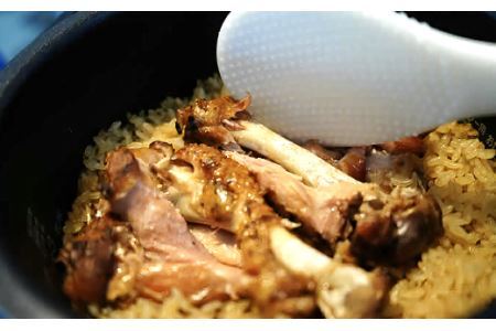 ほぐし飯の素（甲州地どりの「骨付き手羽」と山梨ブランド魚の「富士の介」）セット　　ギフト  炊き込みご飯