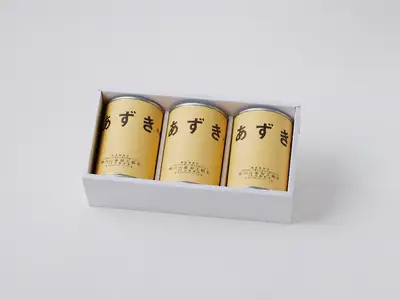 無糖 無添加 国産あずき水煮380g×3 014-010