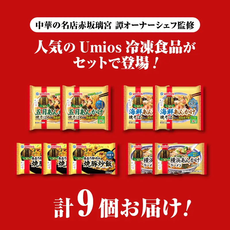 Umios 冷凍食品 詰合せセット 4種類 合計9個セット 045-005