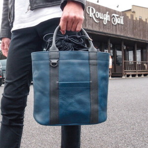 Ciwau leathers 【鬼灯 Ho-zuki】トートバッグ 千波ブルー_装飾品・工芸品 トートバッグ・ショルダーバッグ 鞄・バッグ かばん カバン_【1490258】