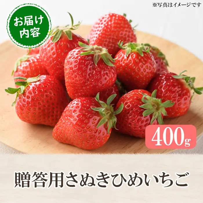 ＜先行予約！2027年2月中旬以降順次発送予定＞＜贈答用＞香川県産 さぬきひめいちご(約400g) 国産 果物 苺 イチゴ フルーツ 産地直送 【man101】【Aglio nero】