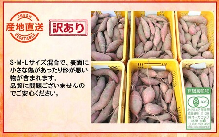 【先行予約】【訳あり】有機栽培さつまいもの岬ちゃん5kg（品種：紅はるか）_2357R