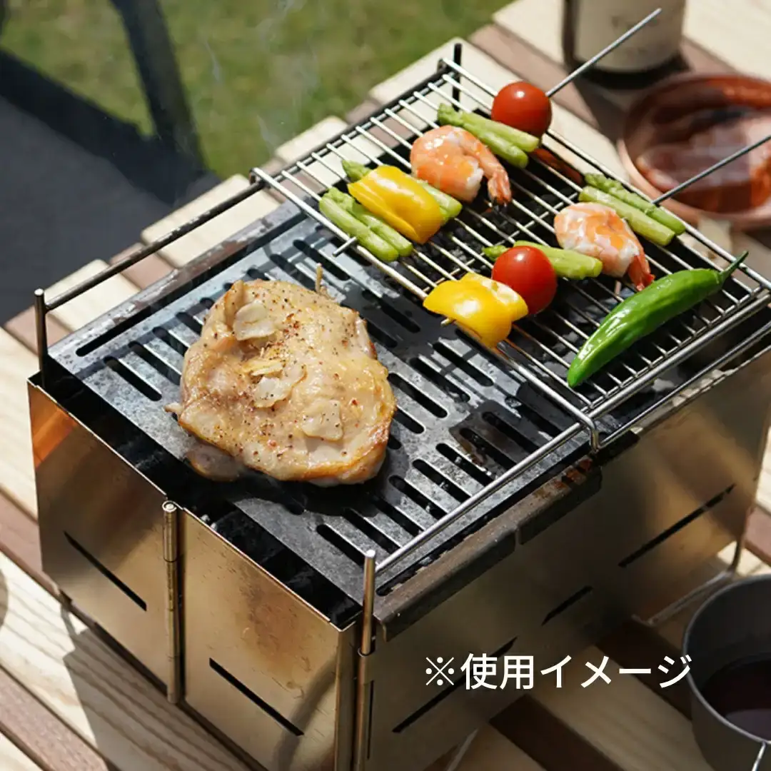 [ベルモント] HIGATAMI・TABI専用アイアングリル ハンドル付 アウトドア用品 キャンプ用品 【011S176】