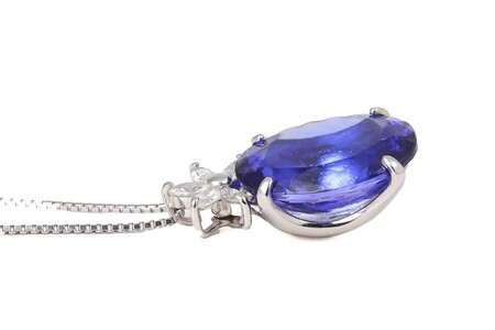 【ふるなび限定】【一点もの】タンザナイト（10.17ct）ダイヤモンドプラチナペンダント　R77　K05133-H　FN-Limited