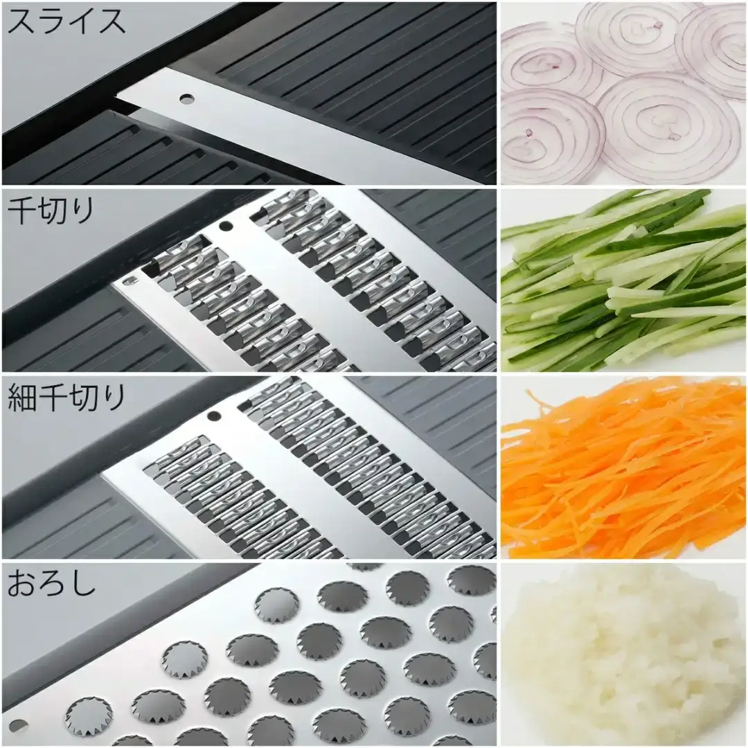 越匠] 野菜調理器セット スライサー おろし 千切り 細切り 燕三条製