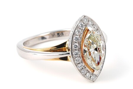 【ふるなび限定】【一点もの】ダイヤモンド（1.013ct）プラチナK18コンビリング　R90　K05146-H　FN-Limited-SP